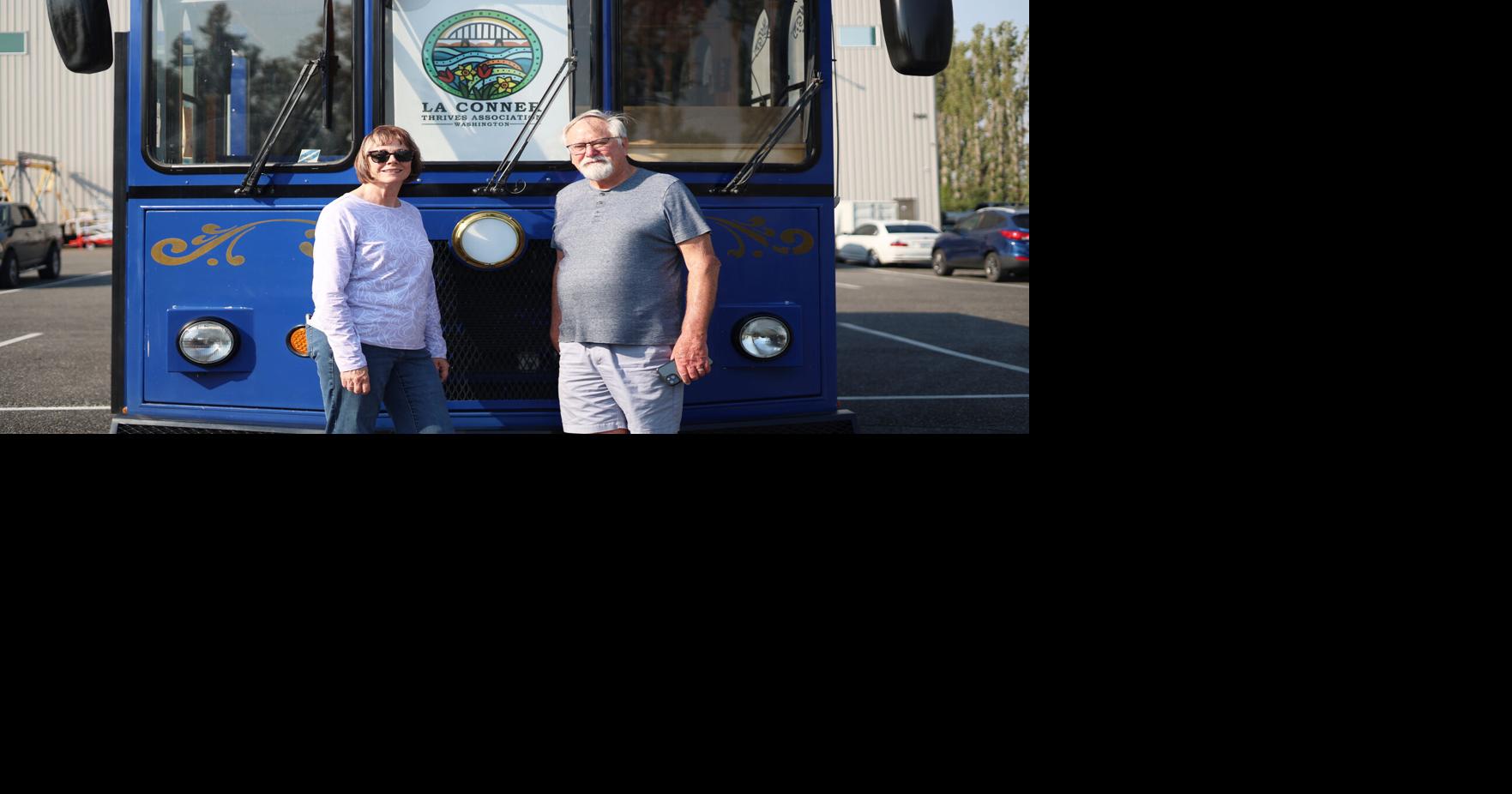 Stylish trolley debuts in La Conner