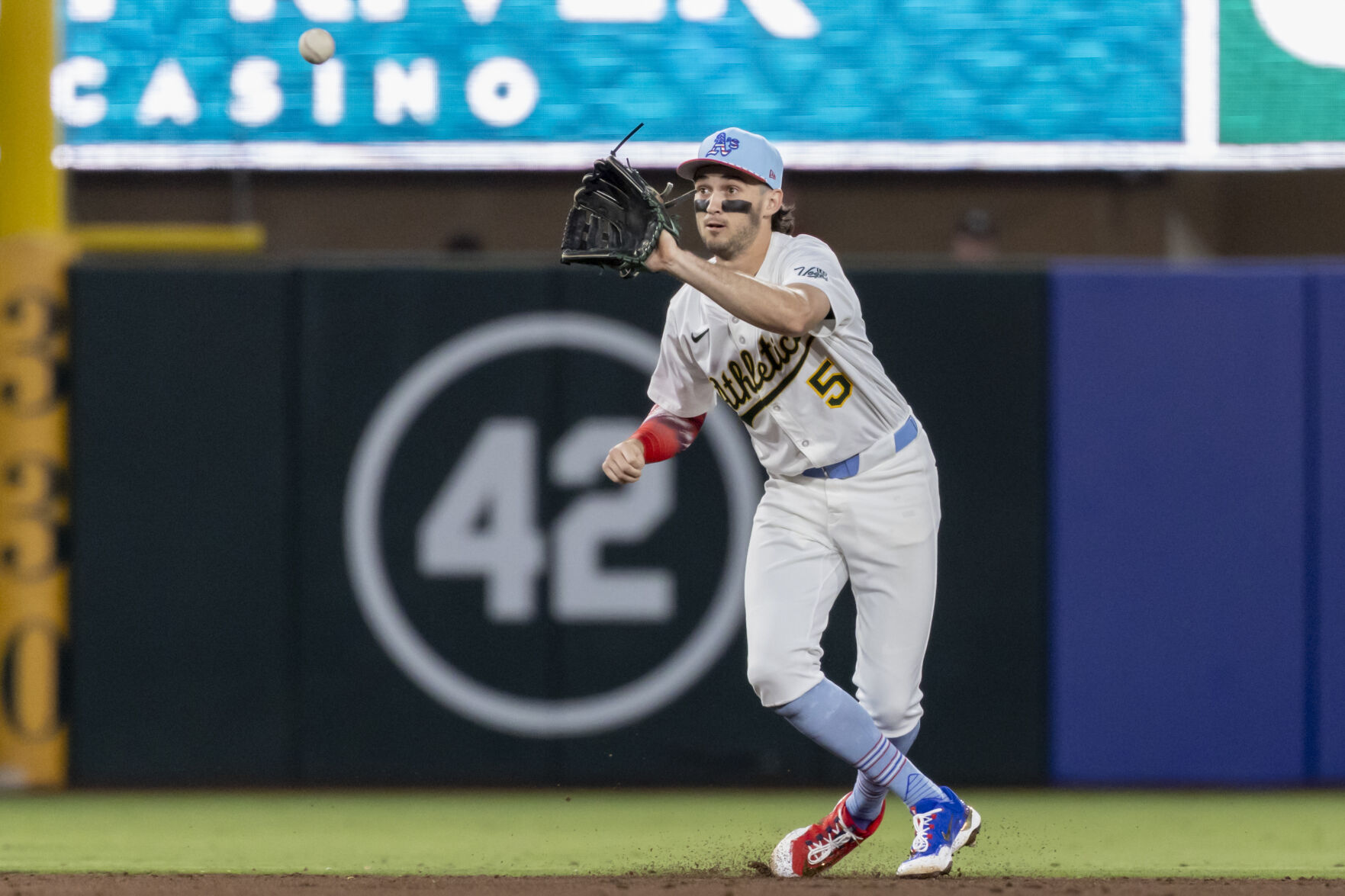 趣味・スポーツ・実用 Baseball record at 2022 Athletics cruise past Giants 11-2 with six scoreless innings