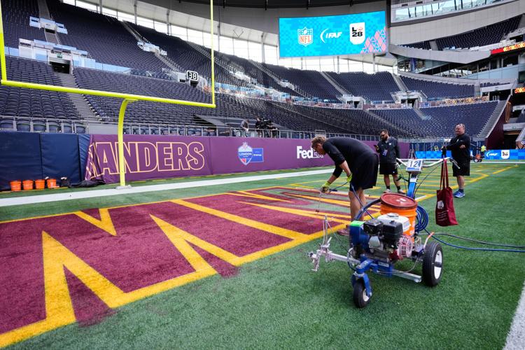 Commanders Stadium Lettering Commanders WR Terry McLaurin won't play London game because of ...