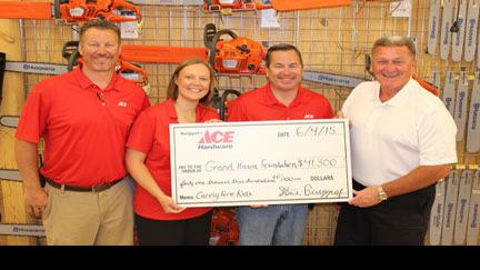 Burggraf's Ace hardware presents donation | Business | grandrapidsmn.com