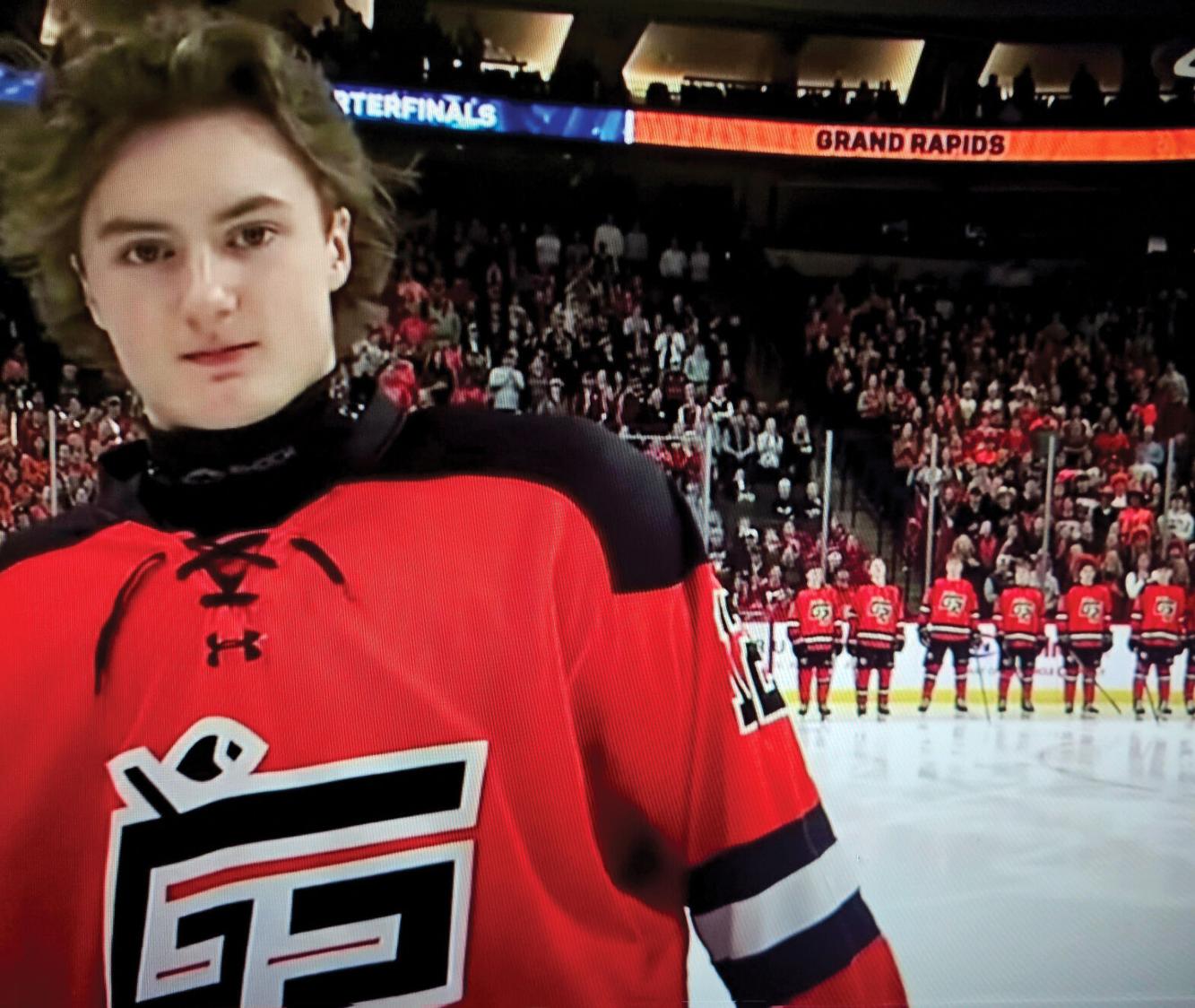 Gus Drennen "locks" in at 6 on All Hockey Hair team Sports