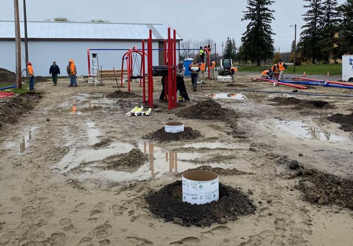 Northome volunteers come together to build a new playground News