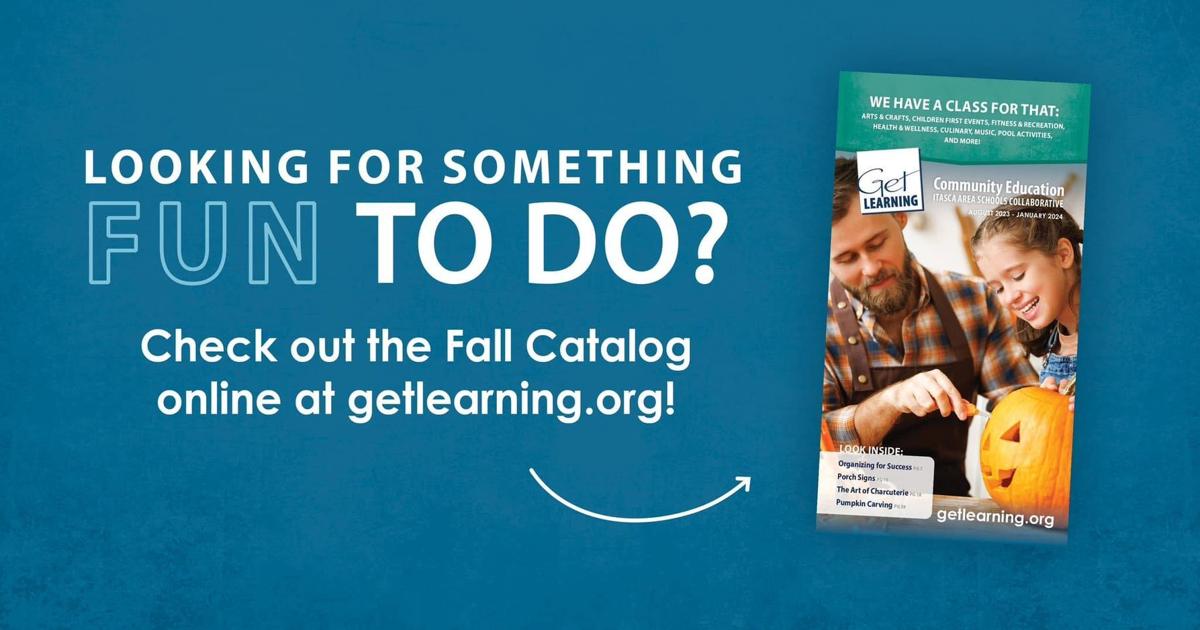 Itasca Area Community Education Unveils Exciting New Fall Catalog