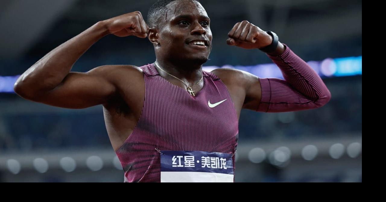 Christian Coleman wins Prefontaine Classic 100m with seasonbest time