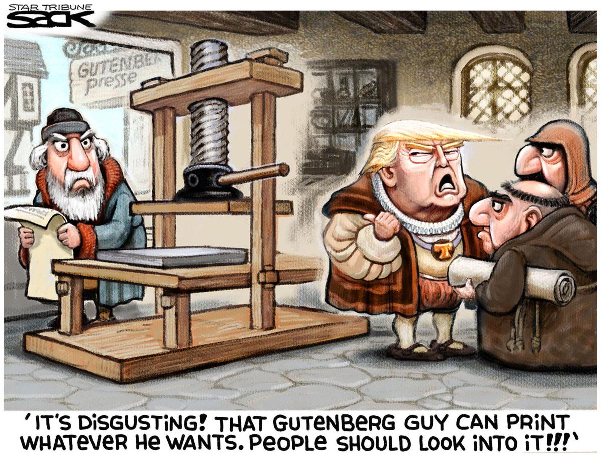 Guttenberg Babble Editorial Cartoons