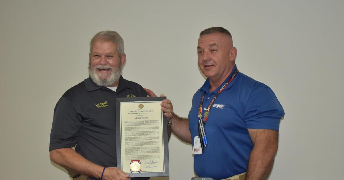 Lt. Caudill honored with retirement reception
