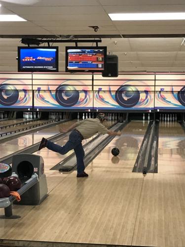 Ball Rolling At Olympia Lanes, Reclaimed Bowling Alley Kitchen Island Taiwan