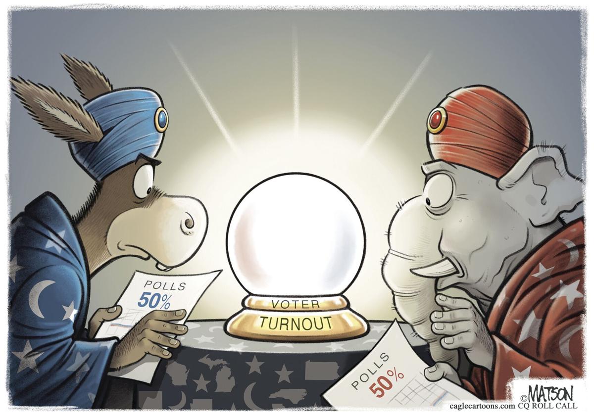 Parties Eye Voter Turnout Editorial Cartoons