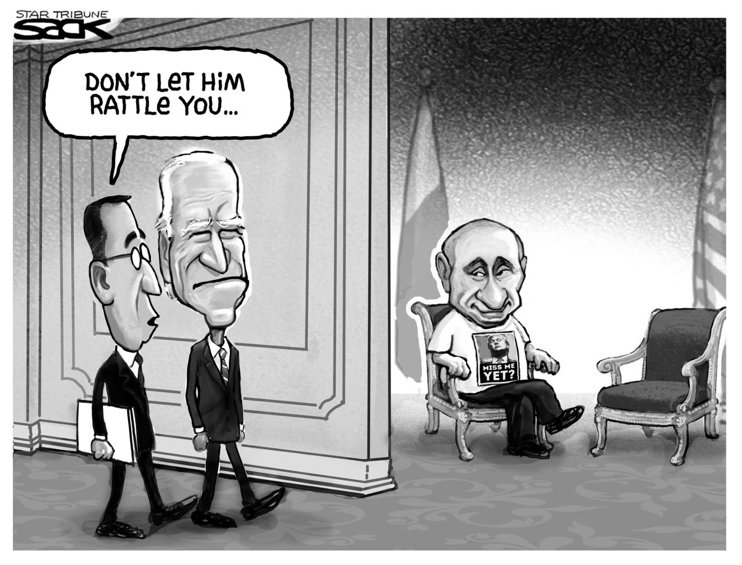 Biden Meets Putin Editorial Cartoons 