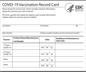 What Do I Do If I Lose My COVID 19 Vaccination Record Card? Covid19