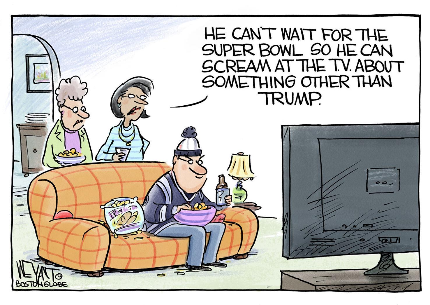Super Bowl Relief Editorial Cartoons