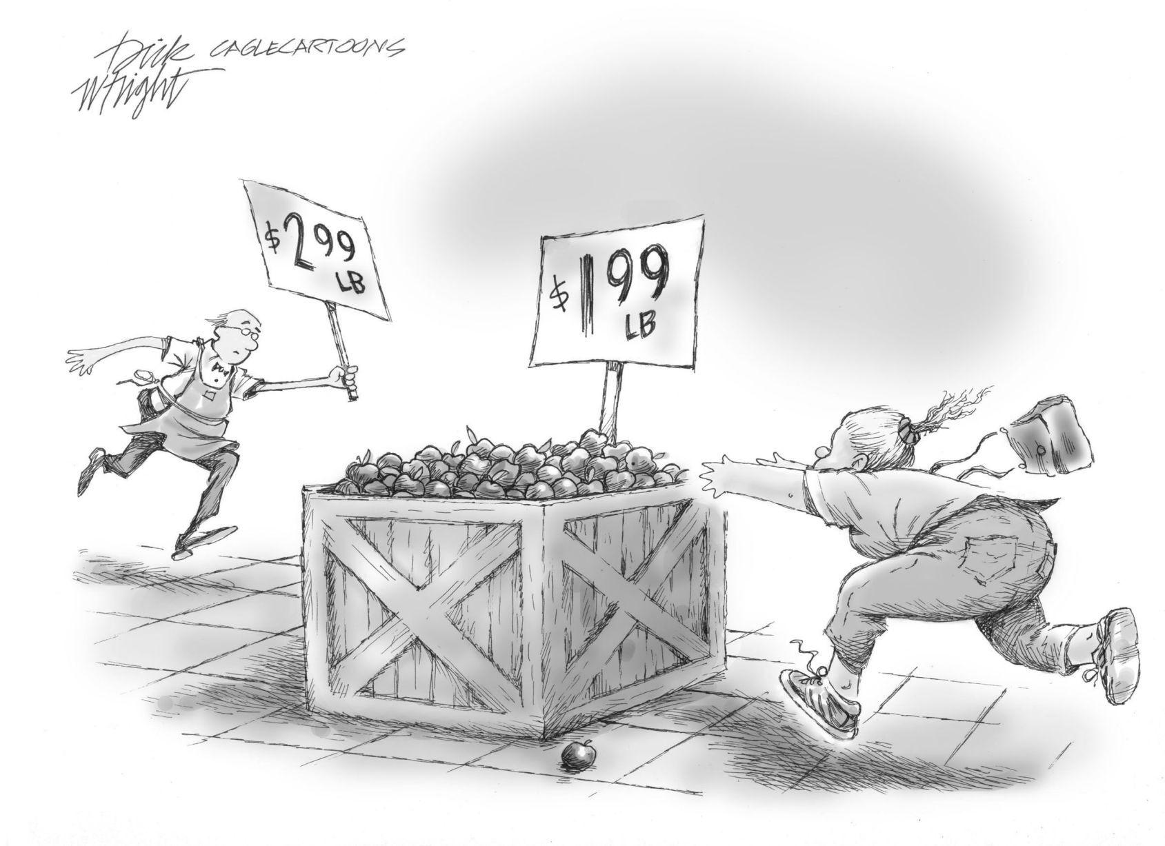 Food Inflation Editorial Cartoons
