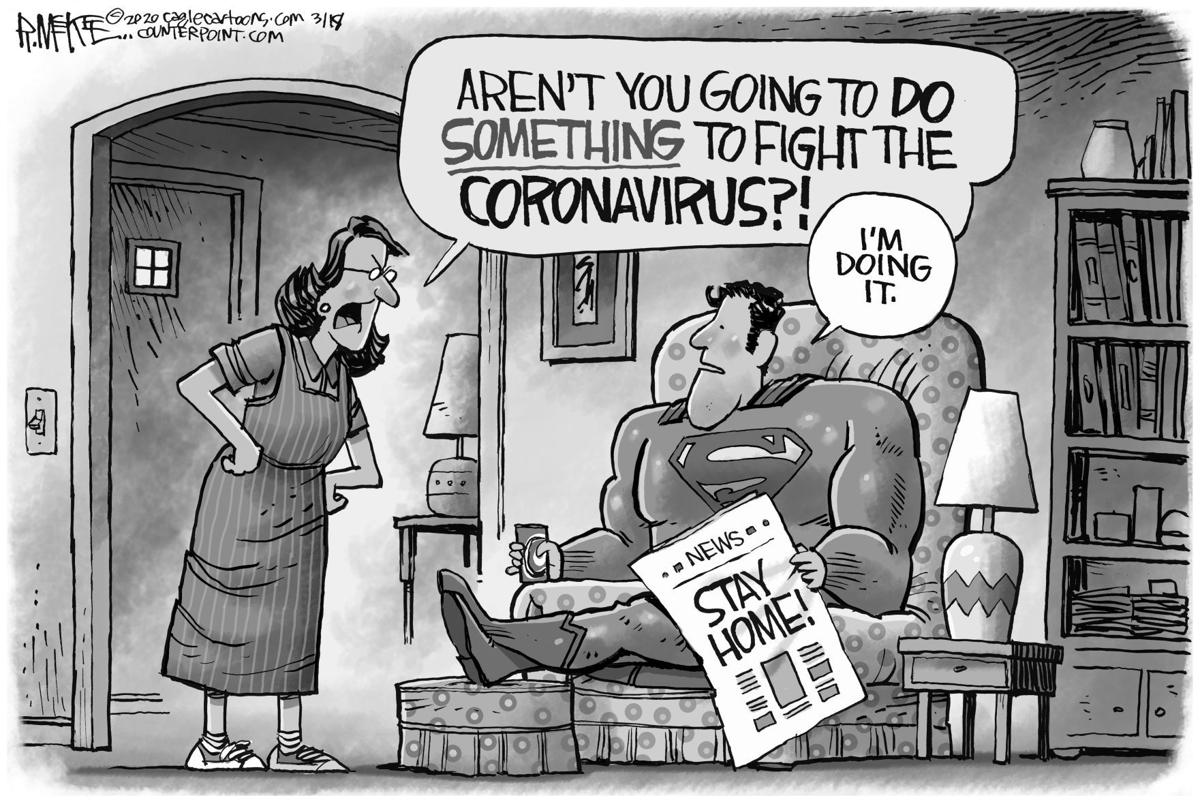 Superman Fights Coronavirus Editorial Cartoons Greenevillesun Com