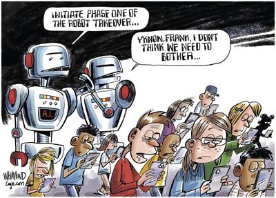 Algorithm News Cartoon The AI Takeover | Editorial Cartoons | greenevillesun.com