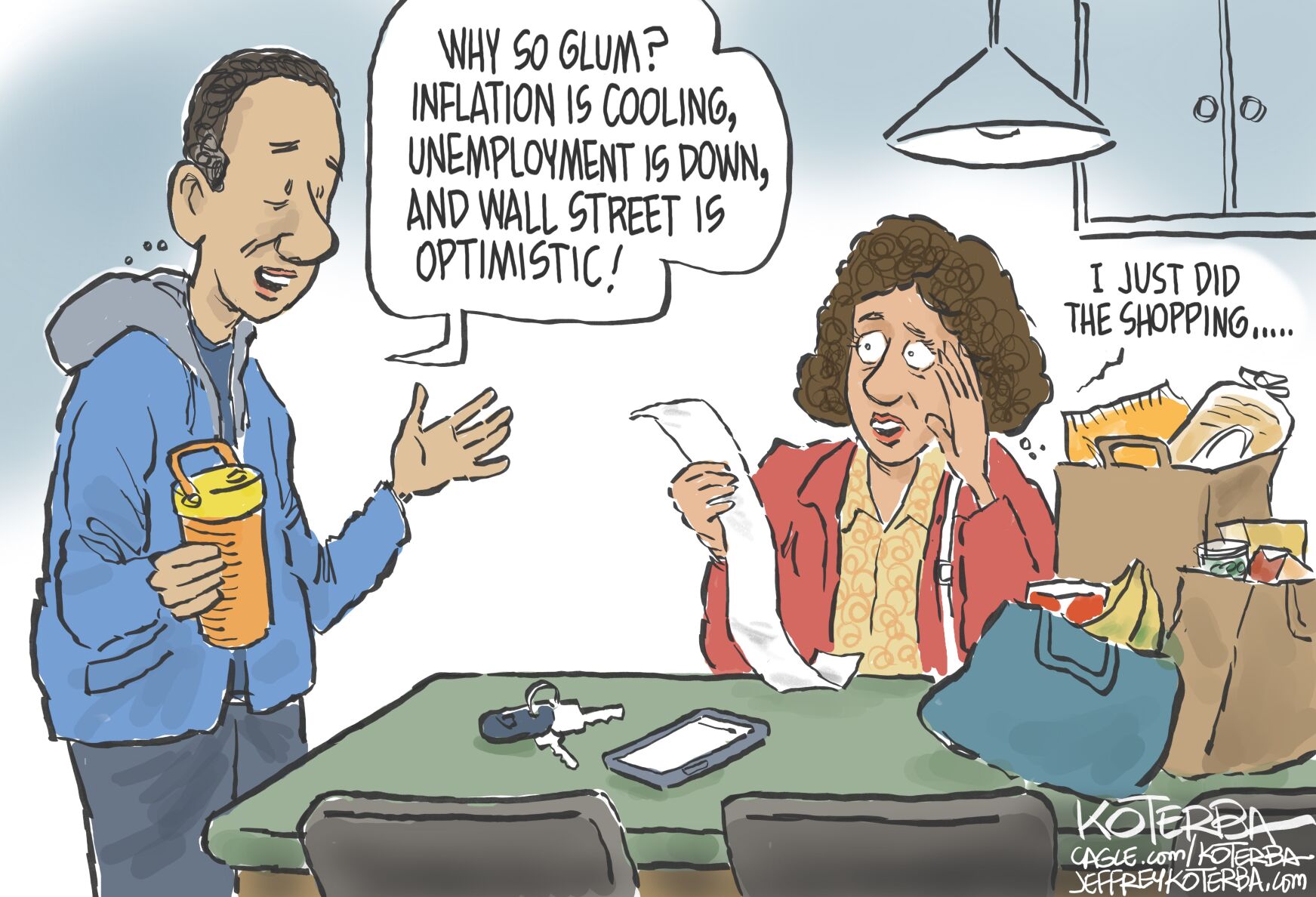 Economic Reality Vs Perception | Editorial Cartoons | greenevillesun.com