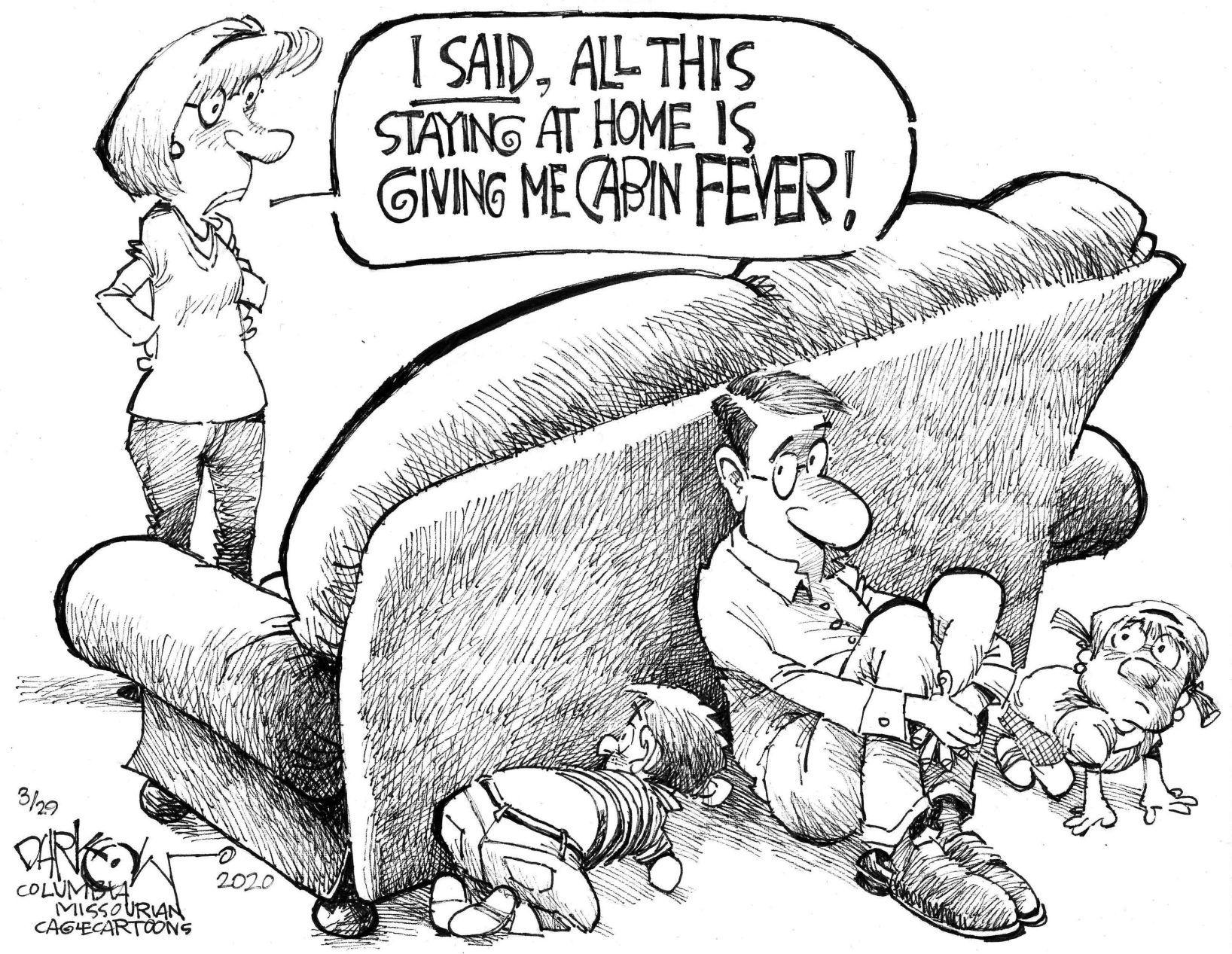 Cabin Fever Editorial Cartoons