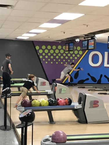 Ball Rolling At Olympia Lanes, Reclaimed Bowling Alley Kitchen Island Taiwan