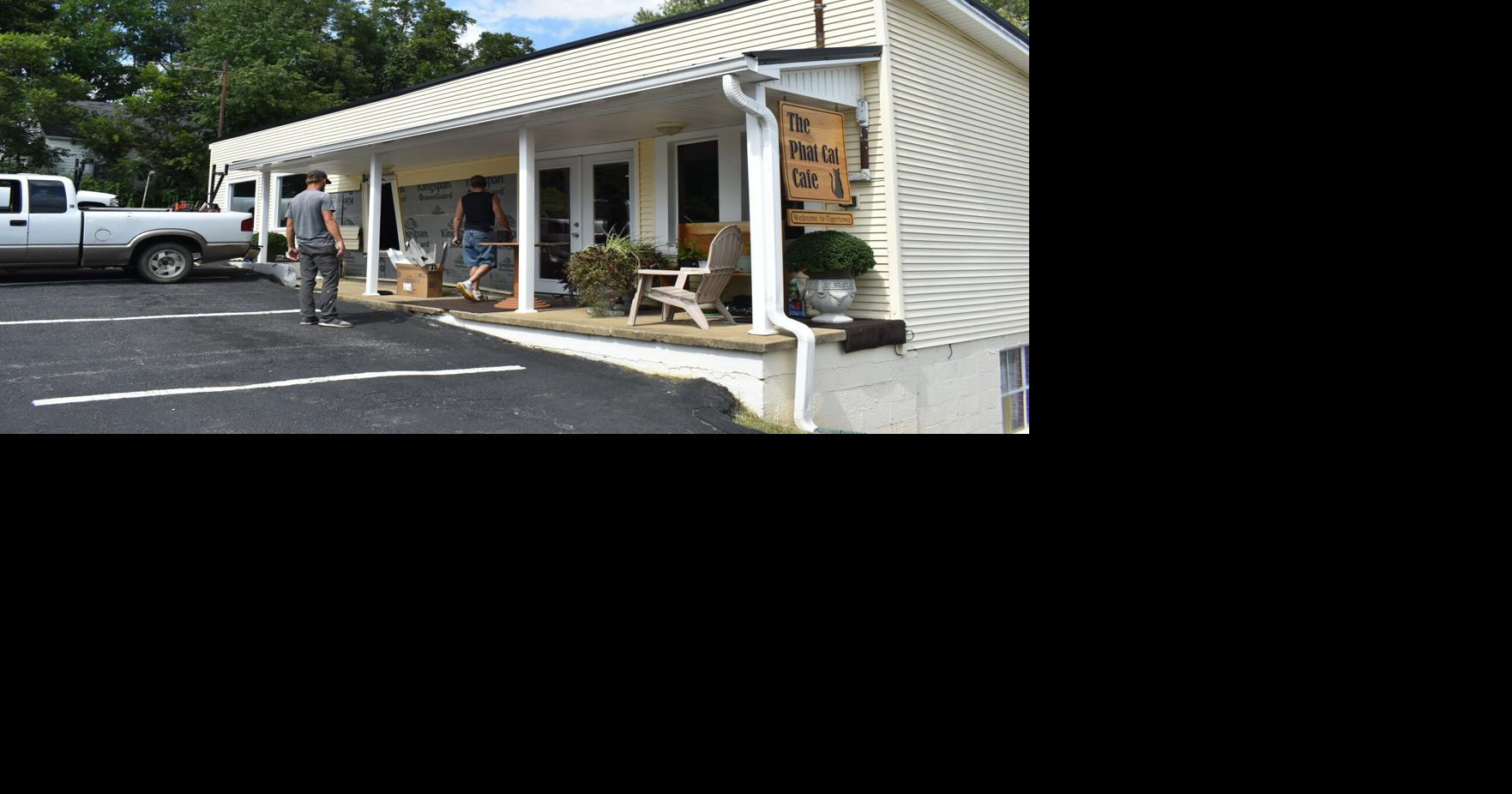 Vehicle strikes front of Phat Cat Cafe restaurant