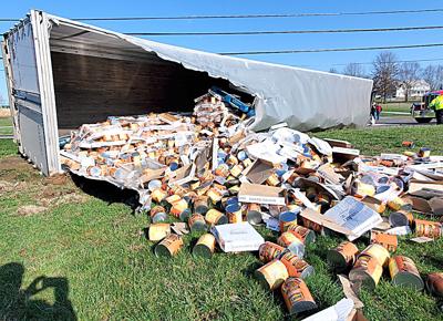 Bean Cans Spilled From Trailer (copy)