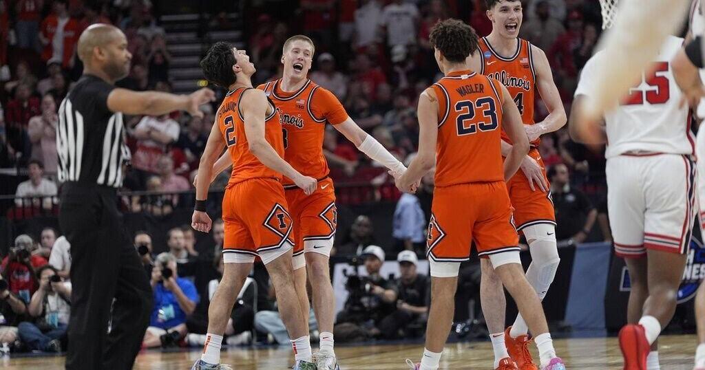 NCAA Illinois Houston Basketball