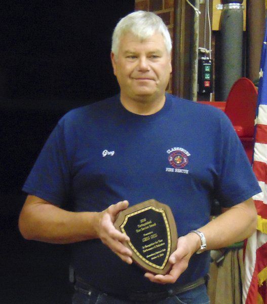 Geis honored for 36 years of volunteer fire department service