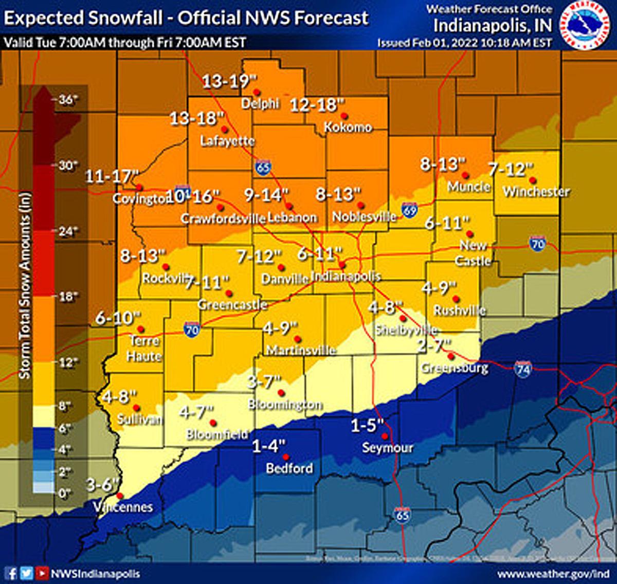 Indot Travel Advisory Map Indot Prepares For Winter Storm | Local News | Greensburgdailynews.com