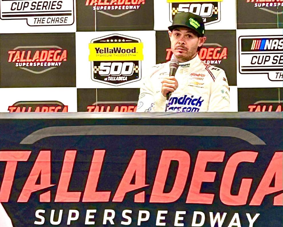 Larson takes command of NASCAR Chase with Talladega win