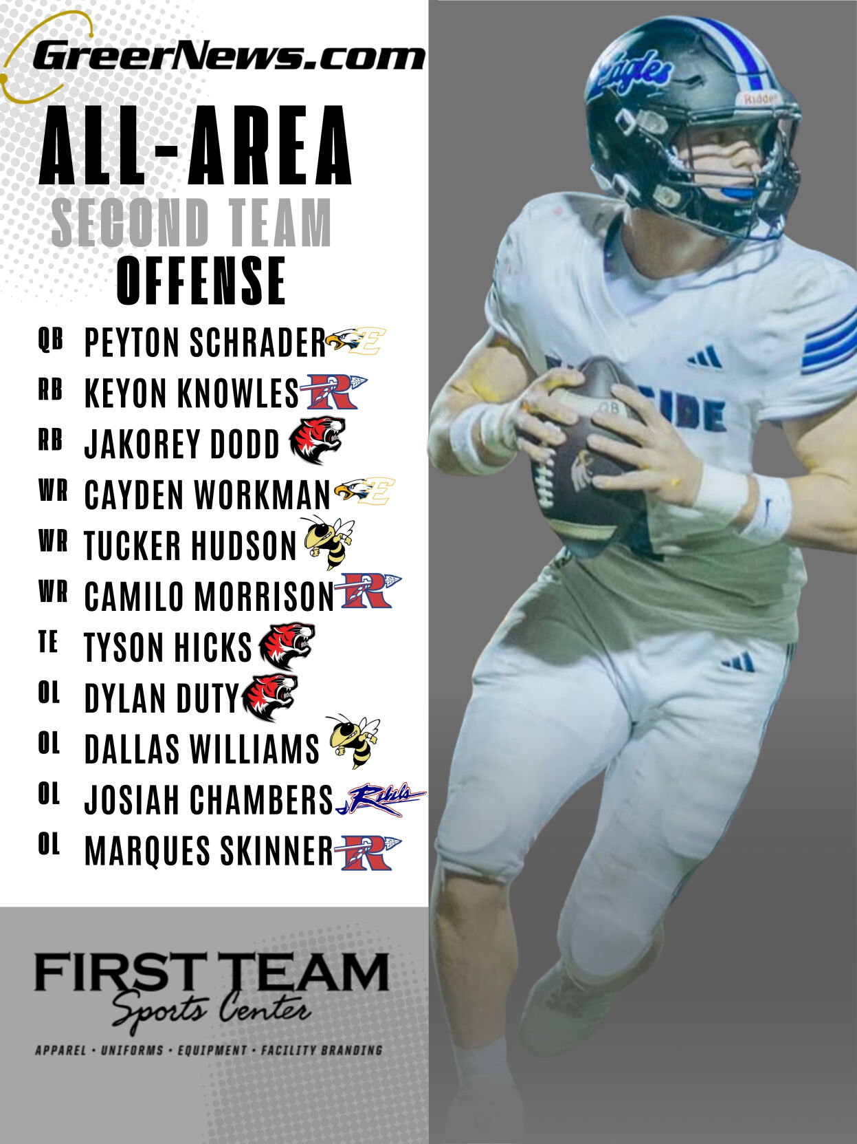 Red Modern Football Team Starting Lineup Instagram Post - 1