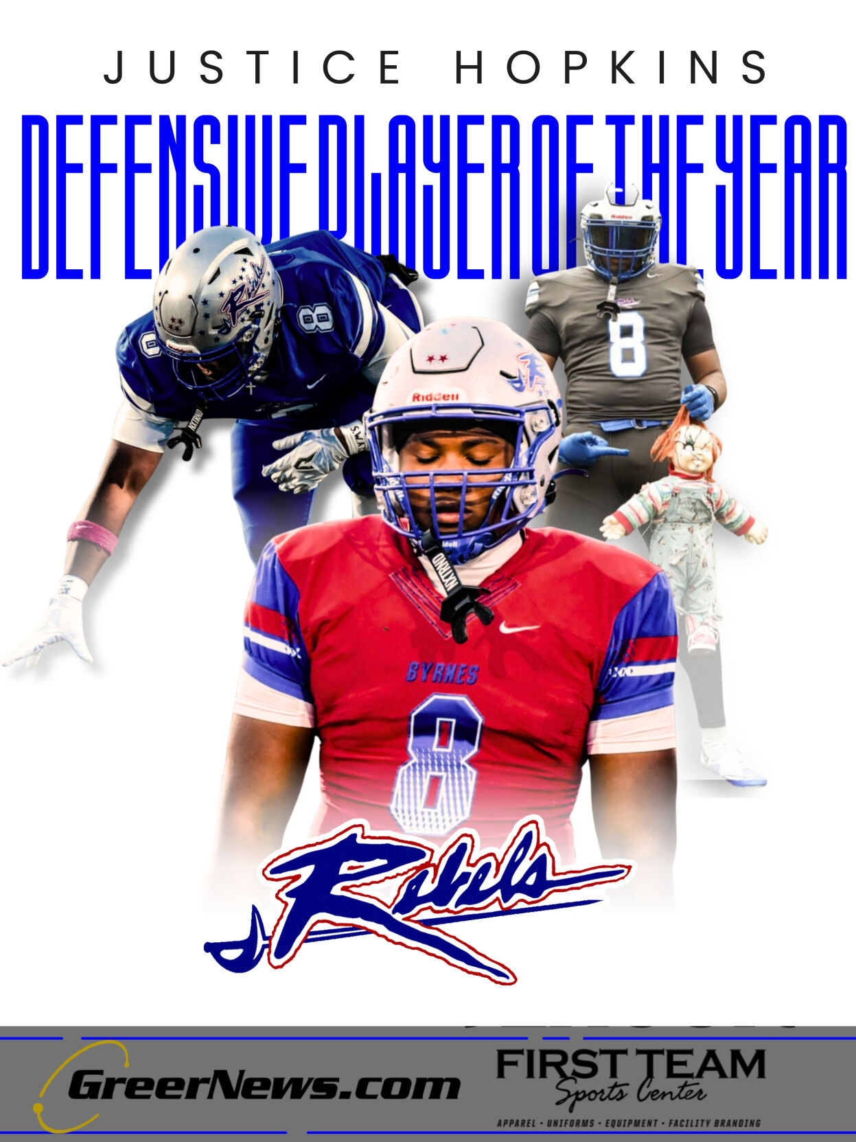 Red Modern Football Team Starting Lineup Instagram Post - 9