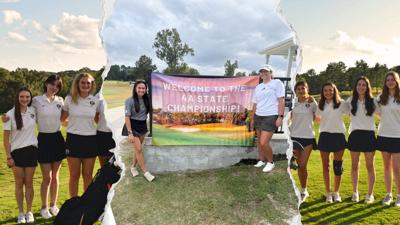 Greer girls golf collage