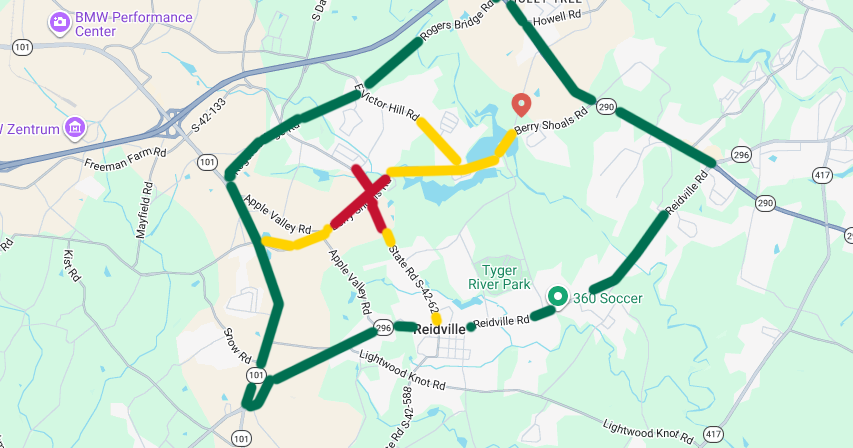SCDOT to close portion of Berry Shoals and Duncan Reidville Roads for roundabout construction