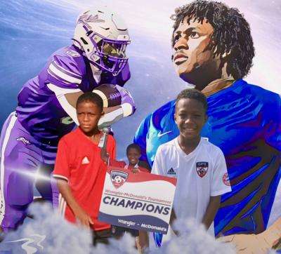 White and Blue Modern Greyscale Soccer Match-up Sports Instagram Post - 1