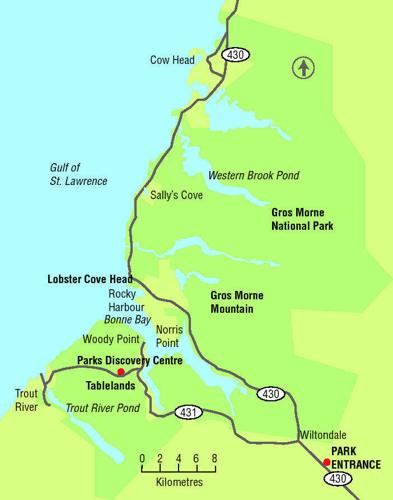 gros morne national park map