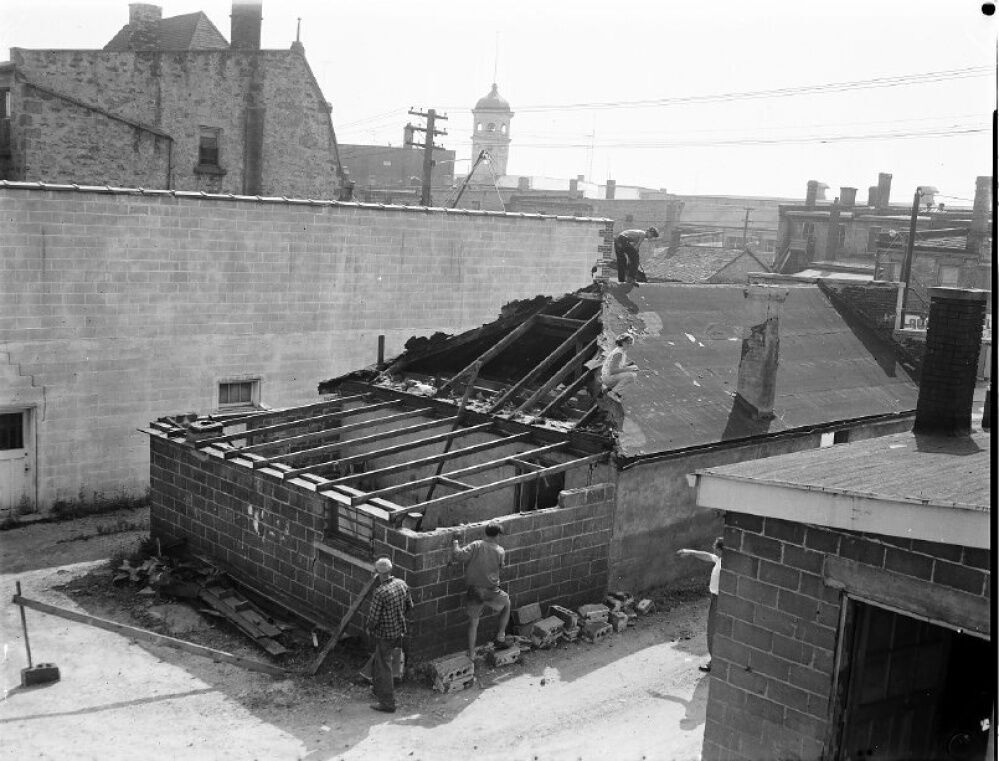 Flash from the Past Demolition on Macdonell Street, Guelph in 1960