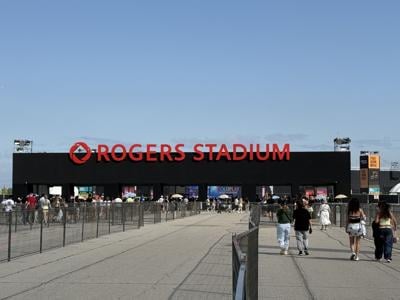 Arriving at Rogers Stadium for Coldplay