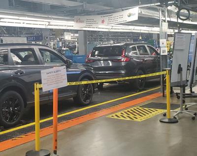 Honda Manufacturing of Canada produces the CR-V and Civic in Alliston