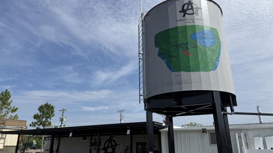 Water tank mural highlights Alva identity