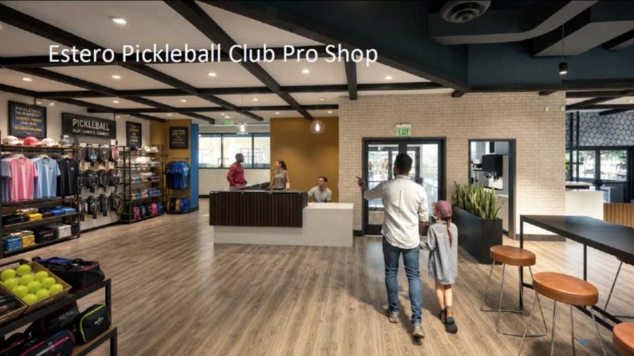 Estero Pickleball Club pro shop rendering unveiled