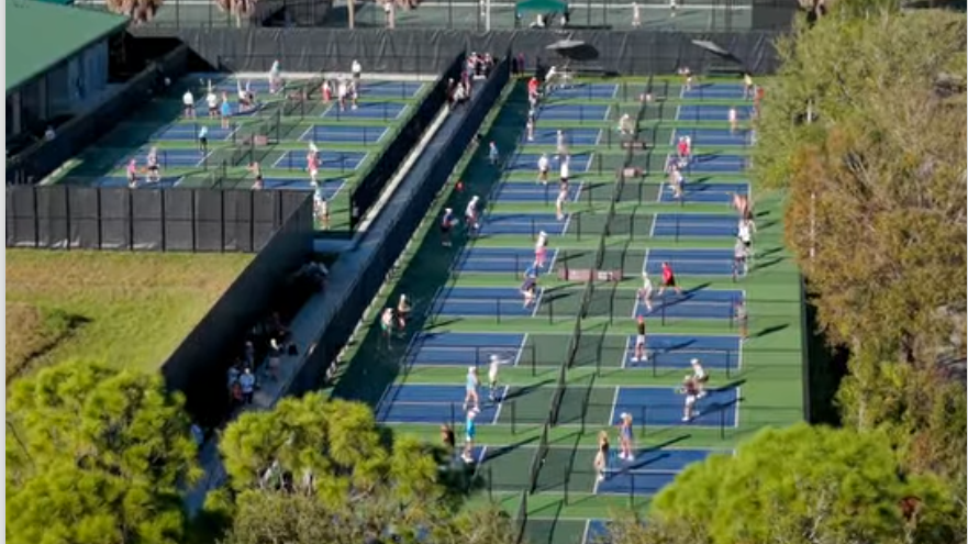 Renovated racquets center at Pelican Bay Community Park