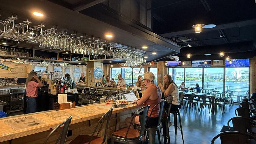 Inside Leroy’s Fish Shack in Punta Gorda