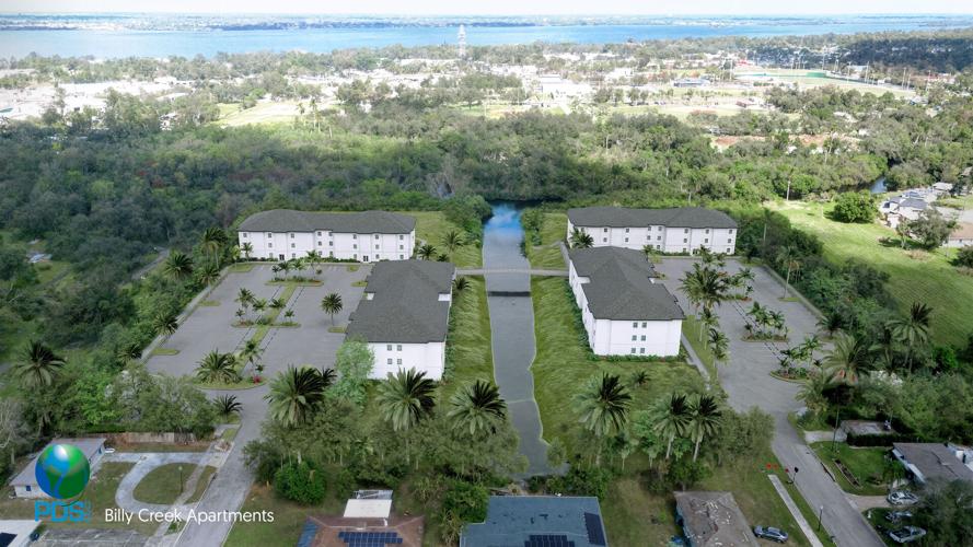 Aerial rendering of Billy Creek housing project