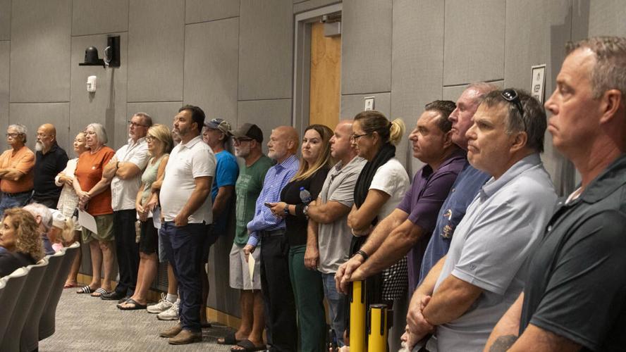 Residents line walls at Cape Coral utility hearing