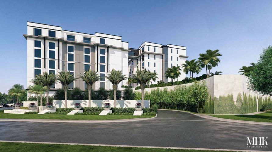 8-story hotel rendering east view