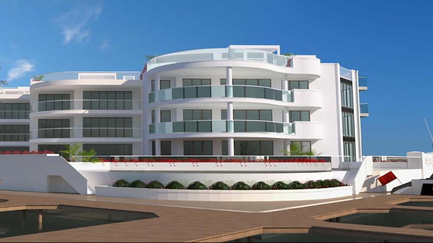 Luxury condo project features waterfront amenities