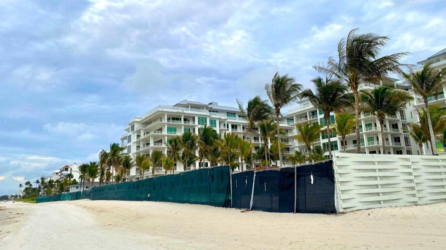 Luxury residences line Naples beachfront