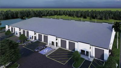 Rendering shows Building 500 at The Hub at Daniels