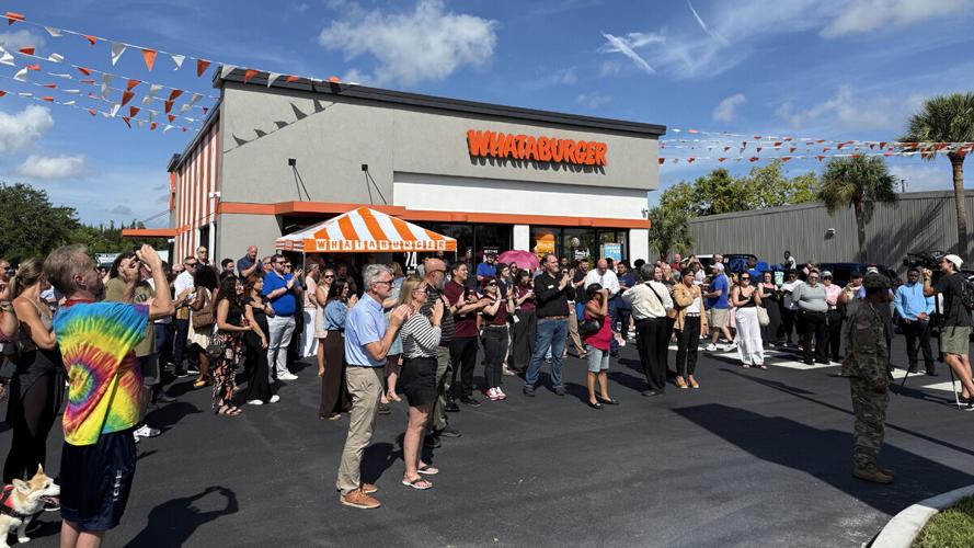Customers line up for first Southwest Florida Whataburger