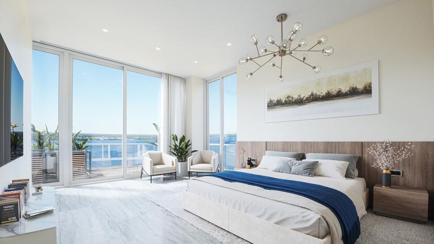 Bedroom design emphasizes natural light