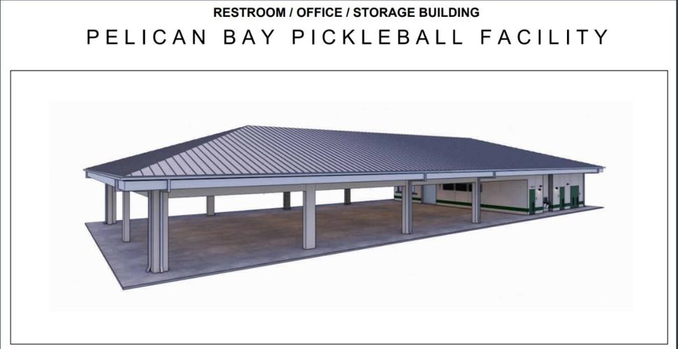 Pelican Bay Pickleball Facility rendering