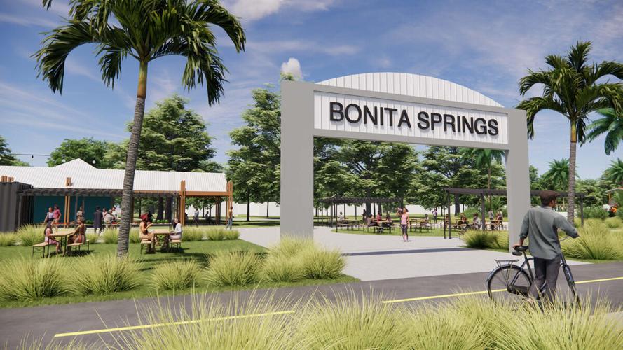 Entrance concept for Bonita Estero Rail Trail